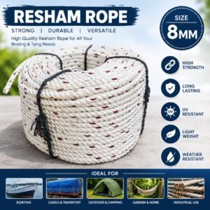 8MM Resham Rope for Truck Tarpaulin Tying and Cargo Securing - TirpalHub